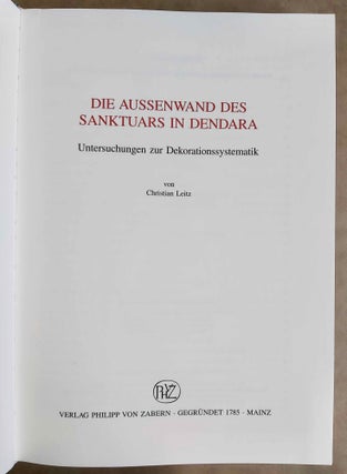 Die Aussenwand des Sanktuars in Dendara. Untersuchungen zur Dekorationssystematik.[newline]M2231-02.jpeg