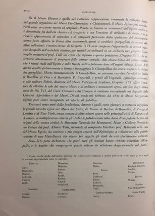MISCELLANEA GREGORIANA. Raccolta di scritti pubblicati nel I Centenario dalla Fondazione del Pont. Museo Egizio (1839-1939). (Monumenti, Musei e Gallerie Pontificie.)…