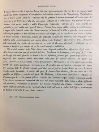 MISCELLANEA GREGORIANA. Raccolta di scritti pubblicati nel I Centenario dalla Fondazione del Pont. Museo Egizio (1839-1939). (Monumenti, Musei e Gallerie Pontificie.)…