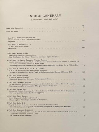 MISCELLANEA GREGORIANA. Raccolta di scritti pubblicati nel I Centenario dalla Fondazione del Pont. Museo Egizio (1839-1939). (Monumenti, Musei e Gallerie Pontificie.)&hellip;