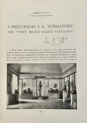 MISCELLANEA GREGORIANA. Raccolta di scritti pubblicati nel I Centenario dalla Fondazione del Pont. Museo Egizio (1839-1939). (Monumenti, Musei e Gallerie Pontificie.)…