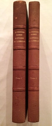 Item #M2245 Histoire de l’Orient. Tome I: Préhistoire. IVe et IIIe millénaires. Égypte,...