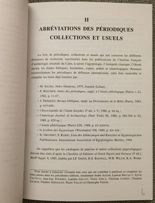 Abréviations des périodiques et collections en usage à l'Institut Français d'Archéologie Orientale[newline]M2254-02.jpg