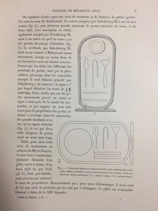 Rapports préliminaires. Tome IX. 1e partie: Médamoud (1931). Les monuments du Moyen Empire.[newline]M2255c-13.jpg