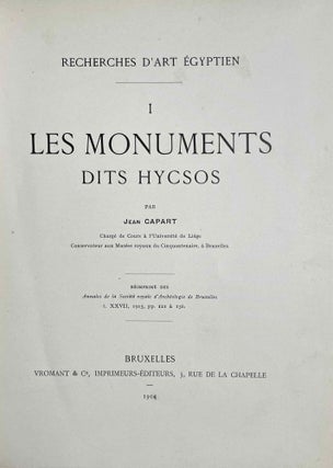 Les monuments dits Hycsos