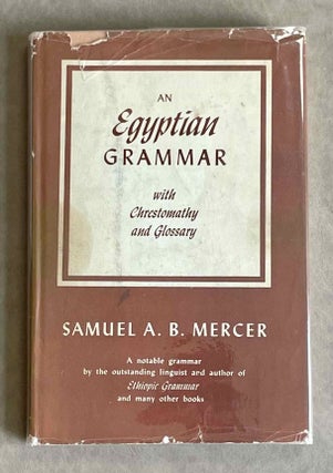 Item #M2264b An Egyptian grammar. With chrestomathy and glossary. MERCER Samuel Alfred Browne[newline]M2264b-00.jpeg