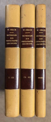 Item #M2269a Materialien zur Wirtschaftsgeschichte des Neuen Reiches. Band I-VI + Indices...