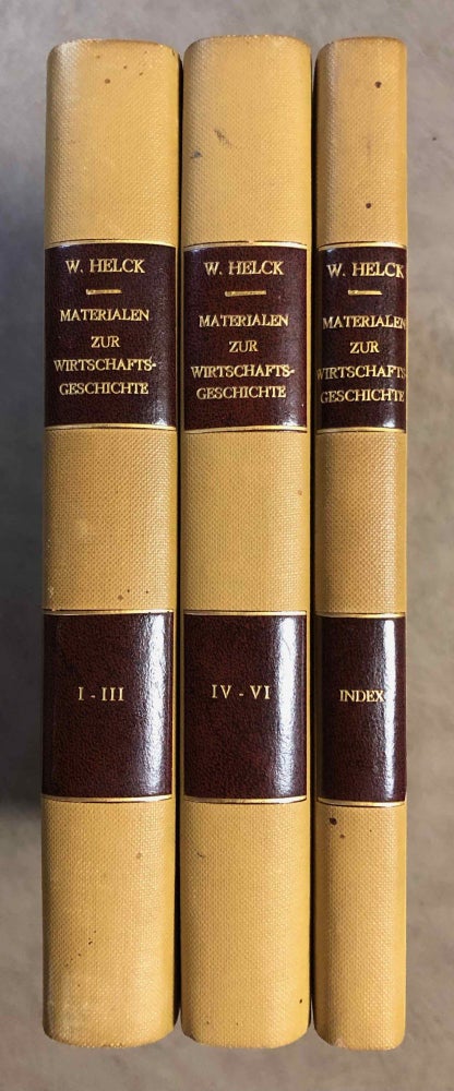 Item #M2269a Materialien zur Wirtschaftsgeschichte des Neuen Reiches. Band I-VI + Indices (complete set). HELCK Wolfgang.[newline]M2269a.jpg