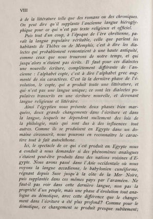 L’évolution de la langue égyptienne et les langues sémitiques. L’écriture. La grammaire. Le démotique et l’araméen. Le copte. L’hébreu.[newline]M2271a-05.jpg
