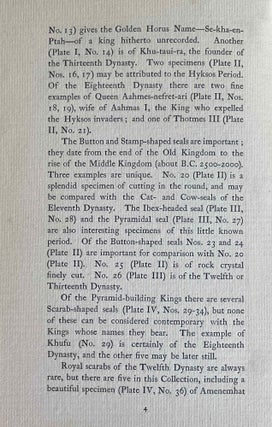 The Timins Collection of Ancient Egyptian Scarabs and Cylinder Seals