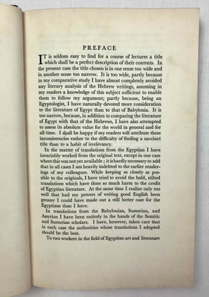 A Comparative Study of the Literatures of Egypt, Palestine, and Mesopotamia. Egypt’s contribution to the literature of the ancient world.. The Schweich Lectures on Biblical Archaeology, 1929[newline]M2277a-06.jpeg