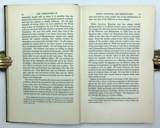 A Comparative Study of the Literatures of Egypt, Palestine, and Mesopotamia. Egypt’s contribution to the literature of the ancient world.. The Schweich Lectures on Biblical Archaeology, 1929[newline]M2277a-09.jpeg