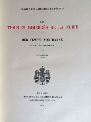 Der Tempel von Dakke. Band. I & II[newline]M2305b-01.jpg