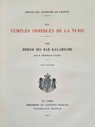 Von Debod bis Bab Kalabsche. Tome I, II & III (complete set)[newline]M2308-24.jpeg