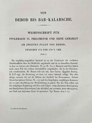 Von Debod bis Bab Kalabsche. Tome I, II & III (complete set)[newline]M2308-25.jpeg