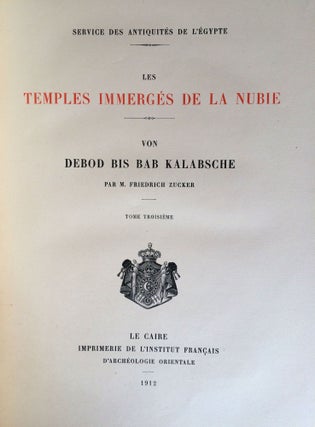 Von Debod bis Bab Kalabsche. Tome I, II & III (complete set)[newline]M2308d-23.jpg
