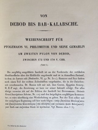 Von Debod bis Bab Kalabsche. Tome I, II & III (complete set)[newline]M2308d-24.jpg