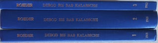 Item #M2308d Von Debod bis Bab Kalabsche. Tome I, II & III (complete set). ROEDER...[newline]M2308d.jpg