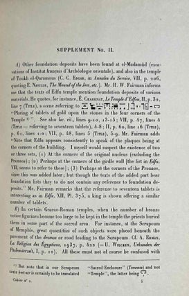 Discovery of the Famous Temple and Enclosure of Serapis at Alexandria. [With] An Explanation of the Enigmatical Inscriptions on the Serapeum Plaques of Ptolemy IV, by Étienne Drioton.[newline]M2313b-10.jpeg