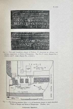 Discovery of the Famous Temple and Enclosure of Serapis at Alexandria. [With] An Explanation of the Enigmatical Inscriptions on the Serapeum Plaques of Ptolemy IV, by Étienne Drioton.[newline]M2313b-13.jpeg