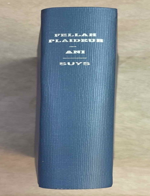 Item #M2350a &Eacute;tude sur le Conte du Fellah Plaideur. R&eacute;cit &eacute;gyptien du Moyen-Empire. [with:] La sagesse d&rsquo;Ani. Texte, traduction et commentaire (two volumes in one). SUYS Emile.[newline]M2350a-00.jpeg