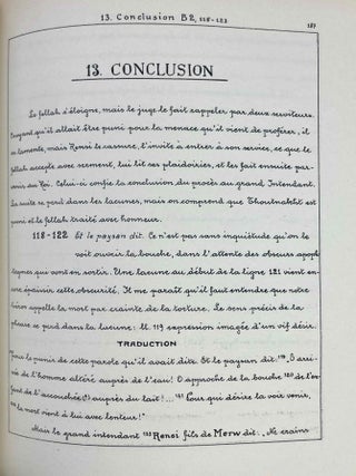 &Eacute;tude sur le Conte du Fellah Plaideur. R&eacute;cit &eacute;gyptien du Moyen-Empire. [with:] La sagesse d&rsquo;Ani. Texte, traduction et commentaire (two volumes in one)[newline]M2350a-11.jpeg