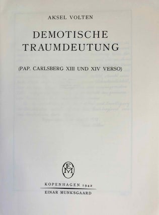 Demotische Traumdeutung (Pap. Carlsberg XIII und XIV verso)[newline]M2364a-02.jpg