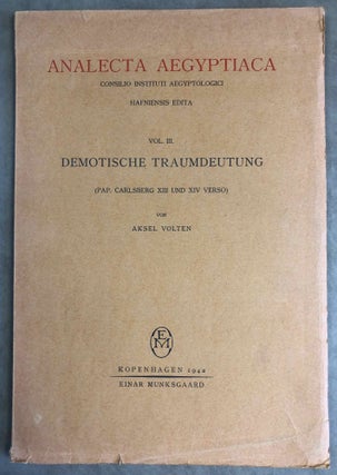 Item #M2364a Demotische Traumdeutung (Pap. Carlsberg XIII und XIV verso). VOLTEN Aksel[newline]M2364a.jpg