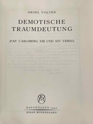 Demotische Traumdeutung (Pap. Carlsberg XIII und XIV verso)[newline]M2364c-03.jpeg