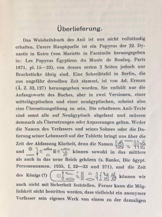 Studien zum Weisheitsbuch des Anii
