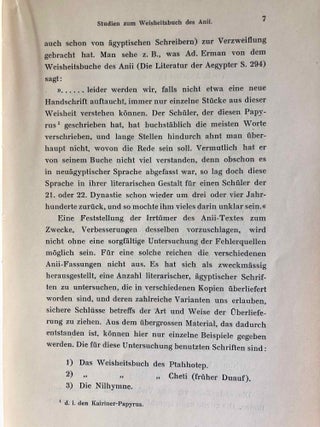 Studien zum Weisheitsbuch des Anii