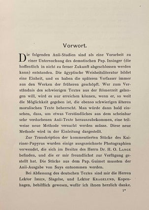 Studien zum Weisheitsbuch des Anii