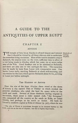 A Guide to the Antiquities of Upper Egypt from Abydos to the Sudan Frontier. Second edition.[newline]M2370a-07.jpeg