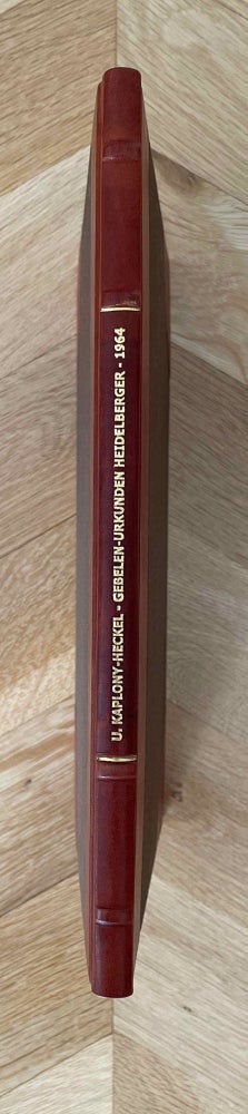 Item #M2396c Die demotischen Gebelen-Urkunden der Heidelberger Papyrus-Sammlung. KAPLONY-HECKEL Ursula.[newline]M2396c-00.jpeg