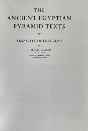 The Ancient Egyptian Pyramid Texts. Translated into English.[newline]M2401k-01.jpeg