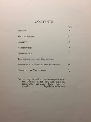 Catalogue of Demotic Papyri in the British Museum. Vol. II: The instructions of 'Onkhsheshonqy (British Museum Papyrus 10508). Part I: Introduction, Transliteration, Translation, Notes and Plates (all published)