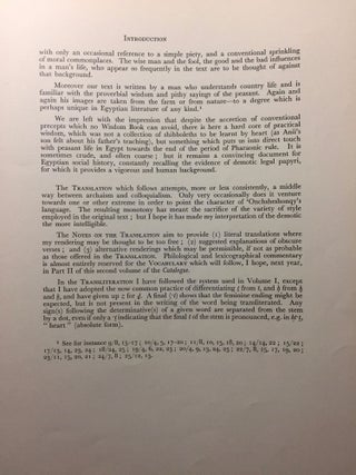 Catalogue of Demotic Papyri in the British Museum. Vol. II: The instructions of 'Onkhsheshonqy (British Museum Papyrus 10508). Part I: Introduction, Transliteration, Translation, Notes and Plates (all published)