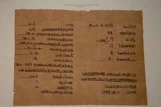 Facsimile of an Egyptian hieratic papyrus of the reign of Rameses III, now in the British Museum[newline]M2407-04.jpg