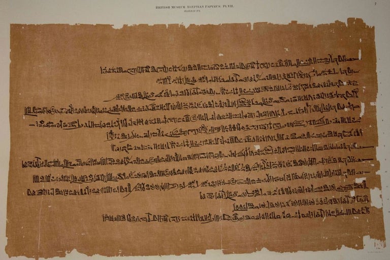 Item #M2407 Facsimile of an Egyptian hieratic papyrus of the reign of Rameses III, now in the British Museum. BIRCH Samuel.[newline]M2407.jpg