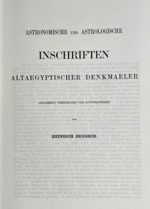Thesaurus Inscriptionum Aegyptiacarum. Band I-II, III-IV, V-VI (complete set)[newline]M2418f-04.jpeg