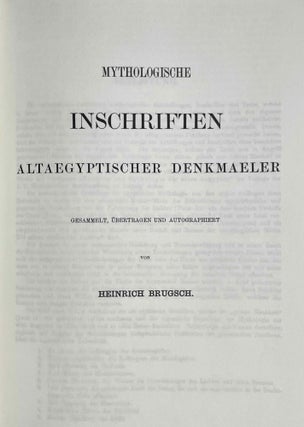 Thesaurus Inscriptionum Aegyptiacarum. Band I-II, III-IV, V-VI (complete set)[newline]M2418f-18.jpeg