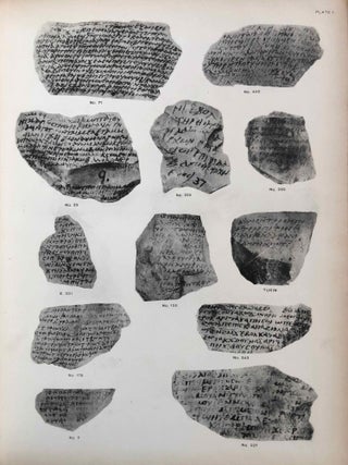 Coptic ostraca from the collections of the Egypt Exploration Fund, the Cairo Museum and others
