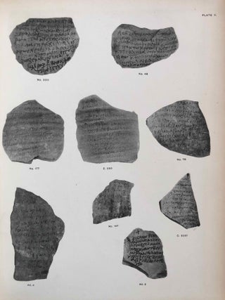 Coptic ostraca from the collections of the Egypt Exploration Fund, the Cairo Museum and others