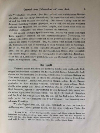 Das Gespräch eines Lebensmüden mit seiner Seele. Aus dem Papyrus 3024 der königlichen Museen.