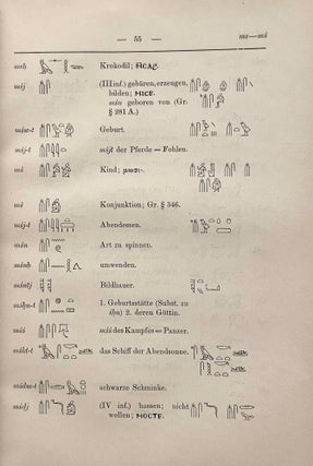 Aegyptisches Glossar. Die häufigeren Worte der aegyptischen Sprache.[newline]M2427-06.jpeg