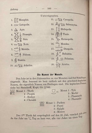 Aegyptisches Glossar. Die häufigeren Worte der aegyptischen Sprache.