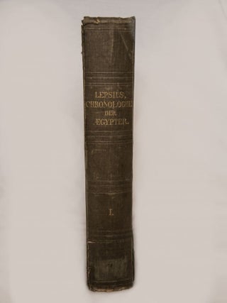 Die Chronologie der &Auml;gypter. Einleitung und Erster Theil: Kritik der Quellen (all published)[newline]M2437-01.jpg