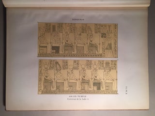 Denderah. Description générale du grand temple de cette ville. Tomes I & II (Planches)