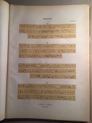 Denderah. Description générale du grand temple de cette ville. Tomes I & II (Planches)
