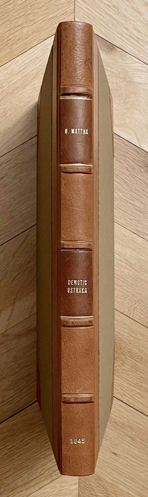 Item #M2441b Demotic ostraka from the collections at Oxford, Paris, Berlin, Vienna and Cairo. MATTHA Girgis.[newline]M2441b-00.jpeg